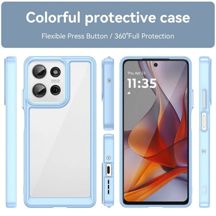 For Motorola Moto G75 5G Case TPU+Acrylic Protective Clear Phone Cover