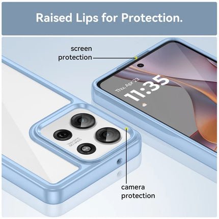 For Motorola Moto G75 5G Case TPU+Acrylic Protective Clear Phone Cover