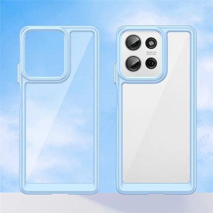 For Motorola Moto G75 5G Case TPU+Acrylic Protective Clear Phone Cover