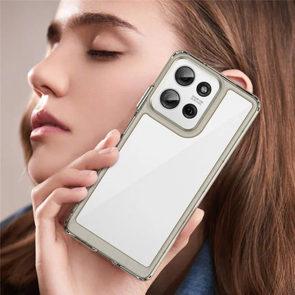 For Motorola Moto G75 5G Case TPU+Acrylic Protective Clear Phone Cover