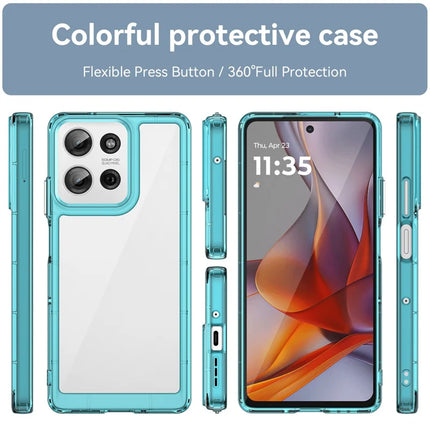 For Motorola Moto G75 5G Case TPU+Acrylic Protective Clear Phone Cover
