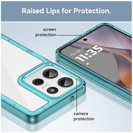 For Motorola Moto G75 5G Case TPU+Acrylic Protective Clear Phone Cover
