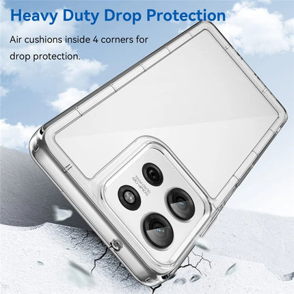 For Motorola Moto G75 5G Case TPU+Acrylic Protective Clear Phone Cover