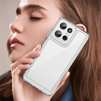 For Motorola Moto G75 5G Case TPU+Acrylic Protective Clear Phone Cover