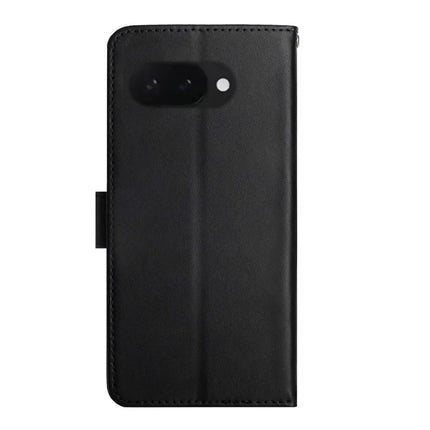 HT02 For Google Pixel 9a Case Genuine Cow Leather Phone Cover Nappa Texture