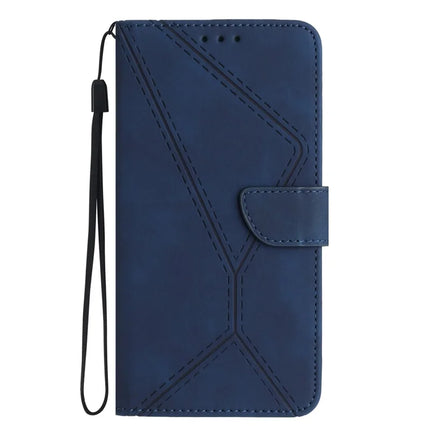 HT05 For Google Pixel 9a Case Skin-Touch Lines PU Leather Flip Phone Cover