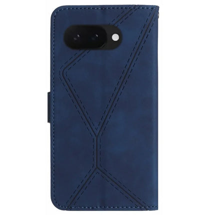 HT05 For Google Pixel 9a Case Skin-Touch Lines PU Leather Flip Phone Cover