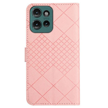 HT06 For Motorola Moto G75 5G Wallet Phone Case Imprint PU Leather Flip Folio Cover