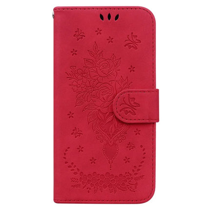 For Google Pixel 9a Case PU Leather Wallet Phone Cover Butterfly Flower Imprint