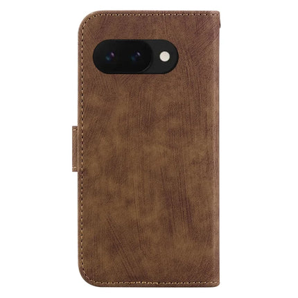 For Google Pixel 9a Wallet Case Tiger Imprint Leather Shockproof Phone Cover