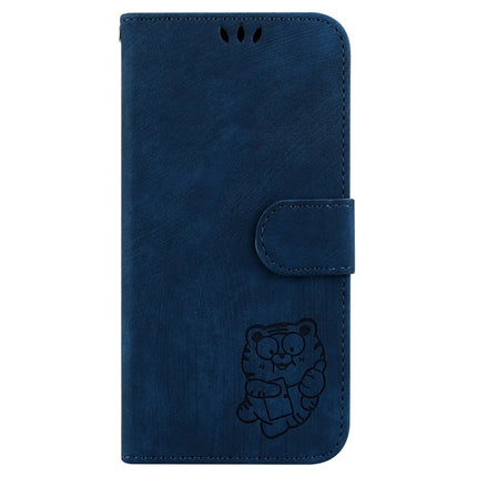 For Google Pixel 9a Wallet Case Tiger Imprint Leather Shockproof Phone Cover