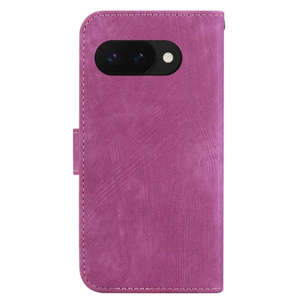 For Google Pixel 9a Wallet Case Tiger Imprint Leather Shockproof Phone Cover