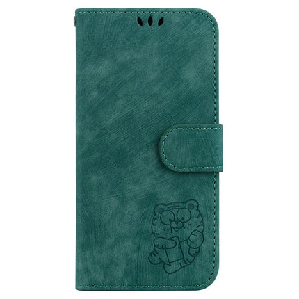 For Google Pixel 9a Wallet Case Tiger Imprint Leather Shockproof Phone Cover