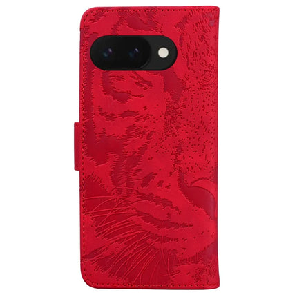 For Google Pixel 9a Case Tiger Imprint Leather Wallet Phone Cover