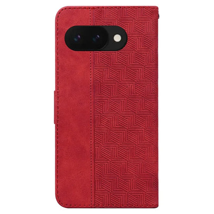 For Google Pixel 9a Case Geometry Pattern Leather Wallet Phone Cover