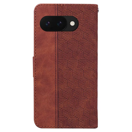 For Google Pixel 9a Case Geometry Pattern Leather Wallet Phone Cover