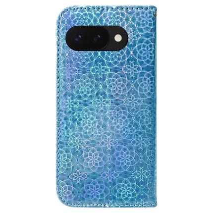 For Google Pixel 9a Stand Case Dazzling Flower Leather Phone Cover