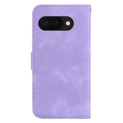 For Google Pixel 9a Stand Case 7-Shaped Pattern Imprint Leather Phone Cover