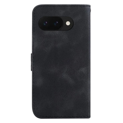 For Google Pixel 9a Stand Case 7-Shaped Pattern Imprint Leather Phone Cover