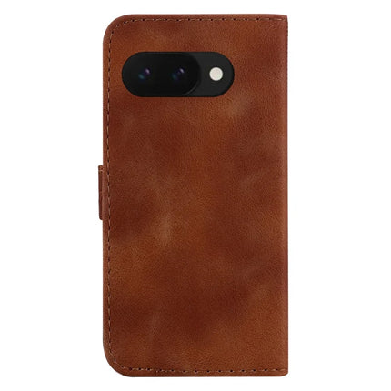 For Google Pixel 9a Stand Case 7-Shaped Pattern Imprint Leather Phone Cover