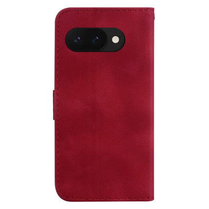 For Google Pixel 9a Stand Case 7-Shaped Pattern Imprint Leather Phone Cover
