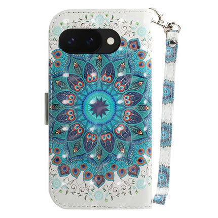 For Google Pixel 9a Case Pattern Printing Leather Wallet Phone Cover