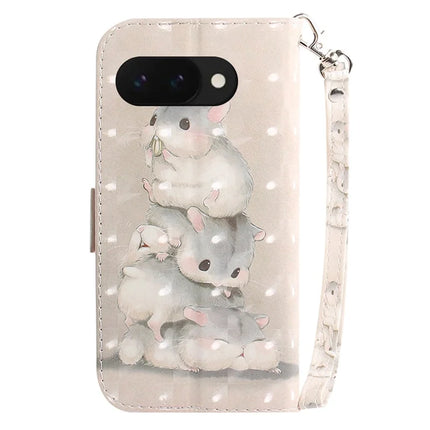 For Google Pixel 9a Case Pattern Printing Leather Wallet Phone Cover