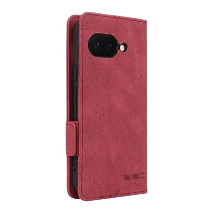 For Google Pixel 9a Case Leather Wallet Flip Phone Cover with Hardware Decor
