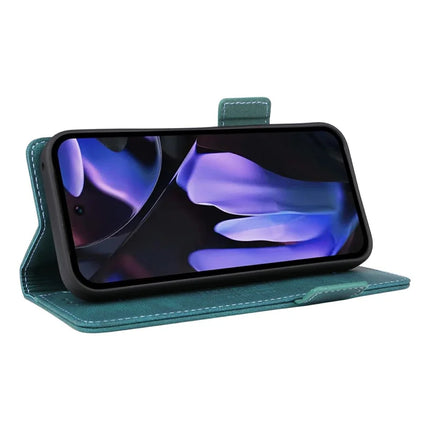 For Google Pixel 9a Case Leather Wallet Flip Phone Cover with Hardware Decor