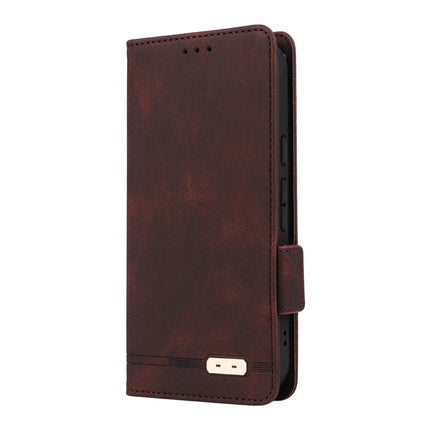 For Google Pixel 9a Case Leather Wallet Flip Phone Cover with Hardware Decor