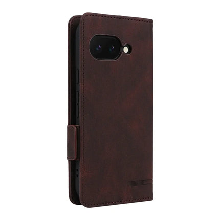 For Google Pixel 9a Case Leather Wallet Flip Phone Cover with Hardware Decor