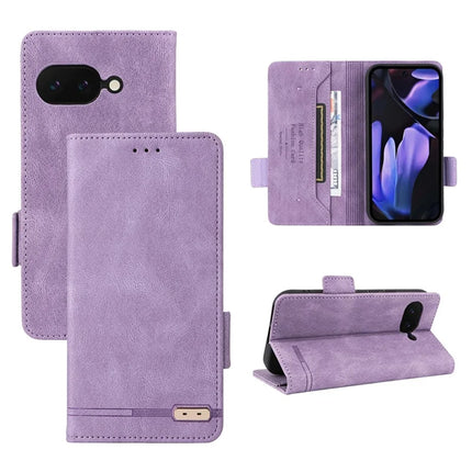 For Google Pixel 9a Case Leather Wallet Flip Phone Cover with Hardware Decor