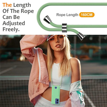 Phone Case For Motorola Moto G85 5G  /  S50 Neo 5G  /  Edge 50 Fusion 5G Liquid Silicone Card Holder Back Cover with Lanyard