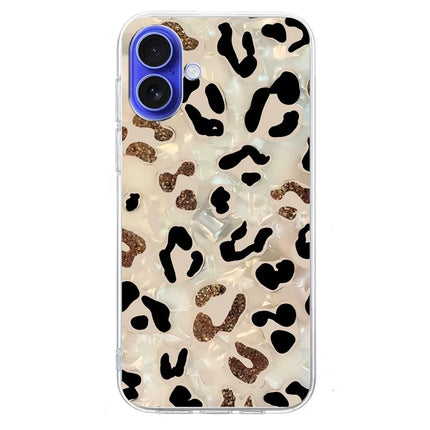 For iPhone 16 Plus Case Pattern Printing Shockproof Soft TPU Phone Cover