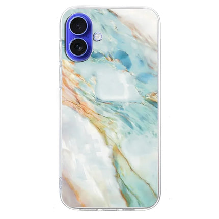 For iPhone 16 Plus Case Pattern Printing Shockproof Soft TPU Phone Cover