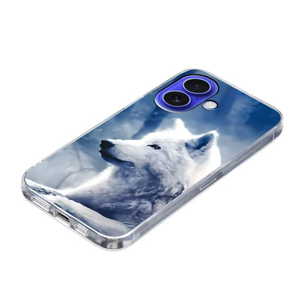 For iPhone 16 Plus Case Pattern Printing Shockproof Soft TPU Phone Cover