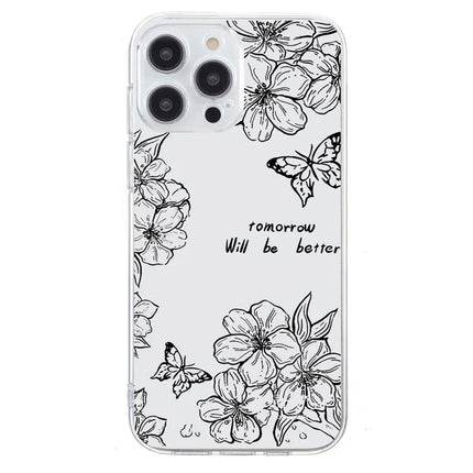 For iPhone 16 Pro Max Case Pattern Printing Shockproof Soft TPU Phone Cover