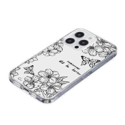 For iPhone 16 Pro Max Case Pattern Printing Shockproof Soft TPU Phone Cover
