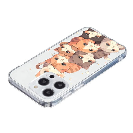 For iPhone 15 Pro Max Case Pattern Printing Shockproof Soft TPU Phone Cover