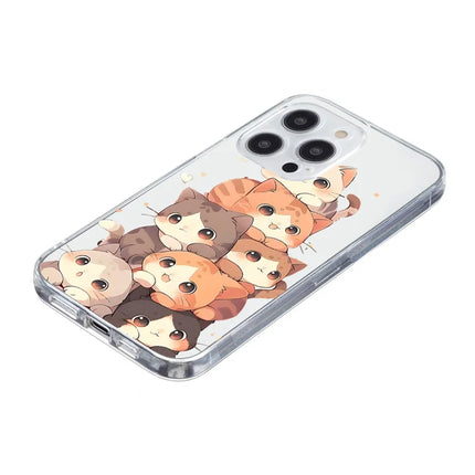 For iPhone 15 Pro Max Case Pattern Printing Shockproof Soft TPU Phone Cover