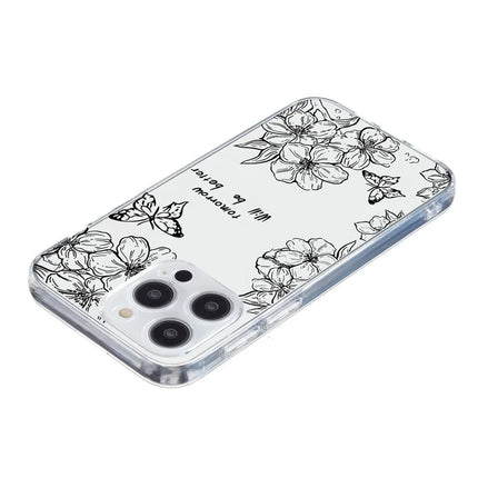 For iPhone 15 Pro Max Case Pattern Printing Shockproof Soft TPU Phone Cover