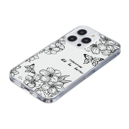 For iPhone 15 Pro Max Case Pattern Printing Shockproof Soft TPU Phone Cover