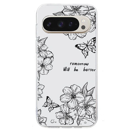 For Google Pixel 9 Pro XL Case Pattern Printing Shockproof Soft TPU Phone Cover