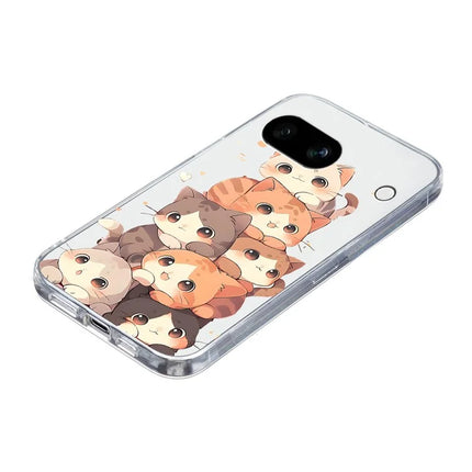 For Google Pixel 9a Case Pattern Printing Shockproof Soft TPU Phone Cover