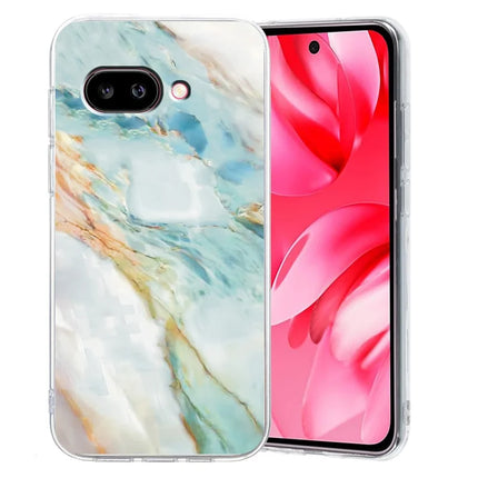 For Google Pixel 9a Case Pattern Printing Shockproof Soft TPU Phone Cover - Oil Painting Marble