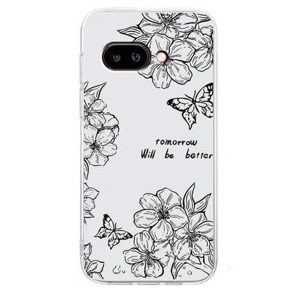 For Google Pixel 9a Case Pattern Printing Shockproof Soft TPU Phone Cover
