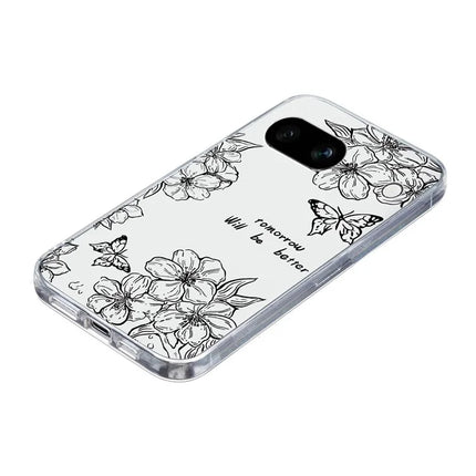 For Google Pixel 9a Case Pattern Printing Shockproof Soft TPU Phone Cover