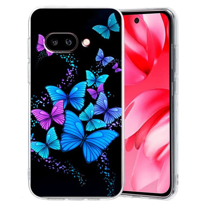 For Google Pixel 9a Case Pattern Printing Shockproof Soft TPU Phone Cover - Colorful Butterflies