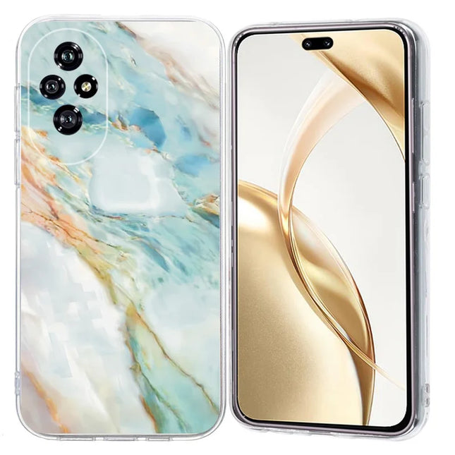For Honor 200 Pro 5G Case Pattern Printing Shockproof Soft TPU Phone Cover - Oil Painting Marble
