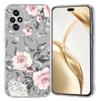 Grey Background Flowers